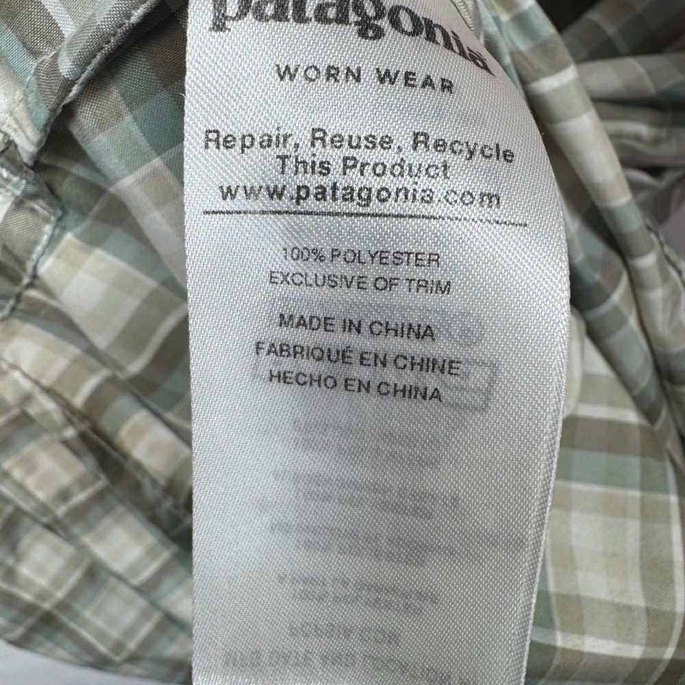 Patagonia Mens Plaid Island Hopper Vented Fishing Short Sleeve Shirt 54025 Large - Picture 6 of 10
